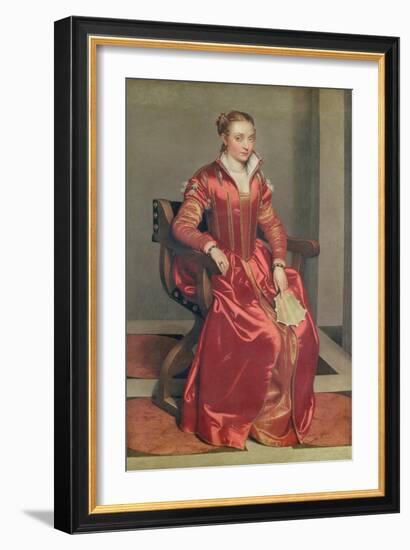 Portrait of a Lady, c.1555-60-Giovanni Battista Moroni-Framed Giclee Print