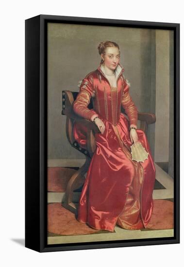 Portrait of a Lady, c.1555-60-Giovanni Battista Moroni-Framed Premier Image Canvas