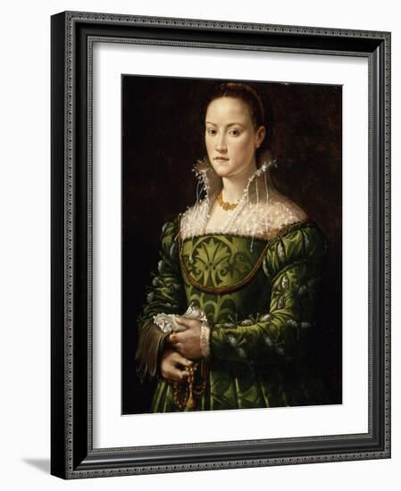 Portrait of a Lady, C.1560-Alessandro Allori-Framed Giclee Print