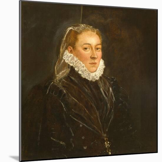 Portrait of a Lady, c.1570-1580-Jacopo Robusti Tintoretto-Mounted Giclee Print