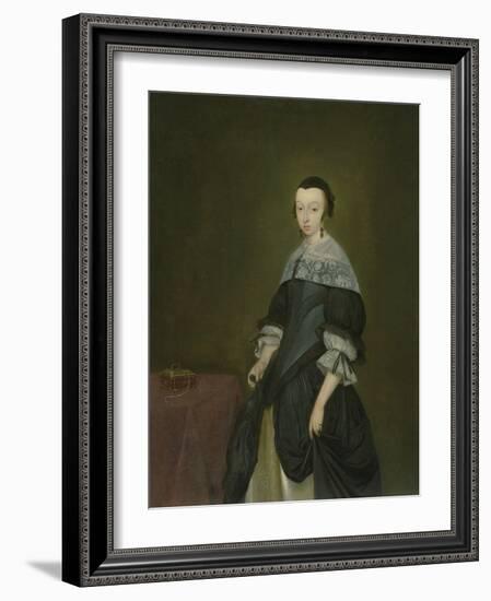 Portrait of a Lady, C.1667-8 (For Pair See 64507)-Gerard ter Borch or Terborch-Framed Giclee Print