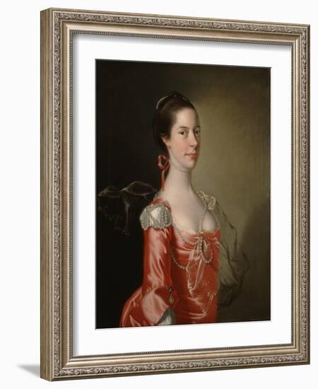 Portrait of a Lady, C.1760-Joseph Wright of Derby-Framed Giclee Print