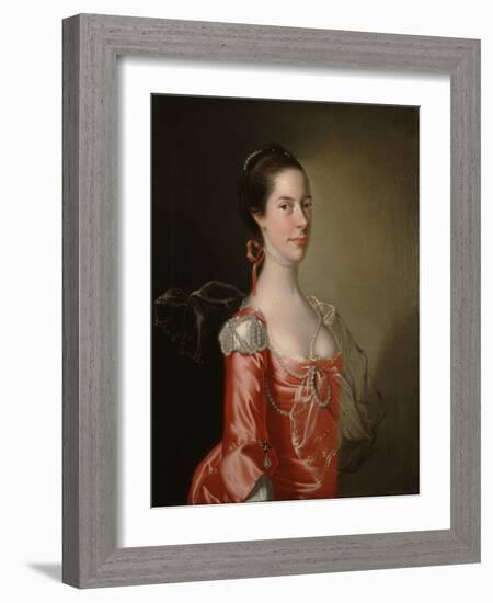 Portrait of a Lady, C.1760-Joseph Wright of Derby-Framed Giclee Print