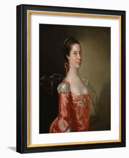 Portrait of a Lady, C.1760-Joseph Wright of Derby-Framed Giclee Print