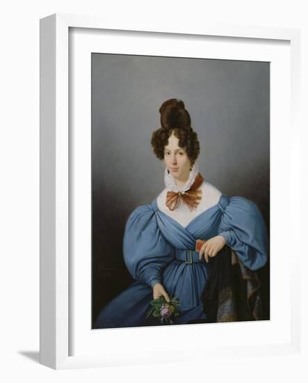 Portrait of a Lady, C.1830 (Oil on Canvas)-Ferdinand Wachsmuth-Framed Giclee Print