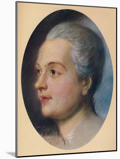 'Portrait of a Lady', c1751-Maurice-quentin De La Tour-Mounted Giclee Print