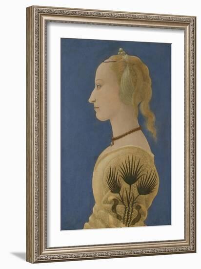 Portrait of a Lady, Ca 1465-Alesso Baldovinetti-Framed Giclee Print