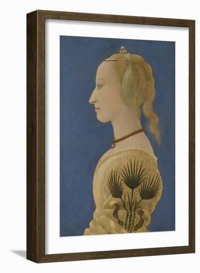 Portrait of a Lady, Ca 1465-Alesso Baldovinetti-Framed Giclee Print