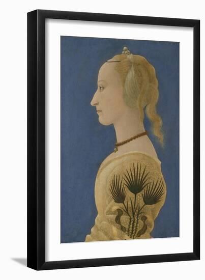 Portrait of a Lady, Ca 1465-Alesso Baldovinetti-Framed Giclee Print