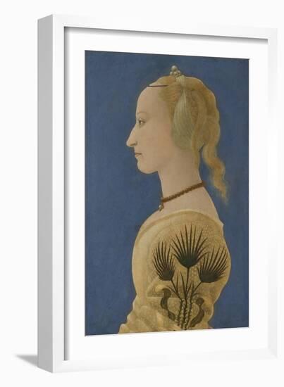 Portrait of a Lady, Ca 1465-Alesso Baldovinetti-Framed Giclee Print