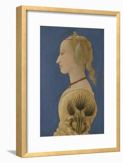 Portrait of a Lady, Ca 1465-Alesso Baldovinetti-Framed Giclee Print