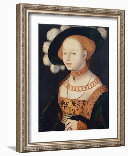 Portrait of a Lady, Ca 1530-Hans Baldung-Framed Giclee Print