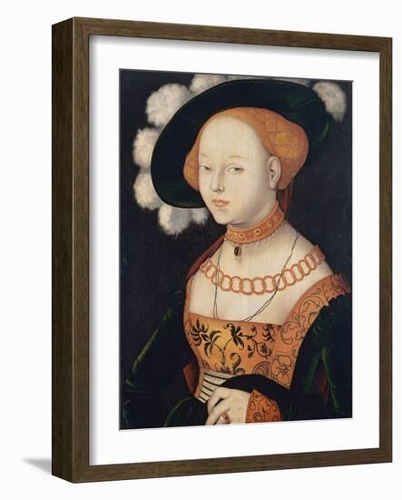 Portrait of a Lady, Ca 1530-Hans Baldung-Framed Giclee Print