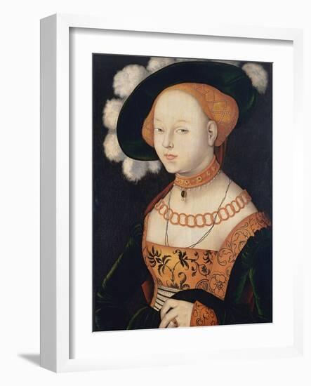 Portrait of a Lady, Ca 1530-Hans Baldung-Framed Giclee Print