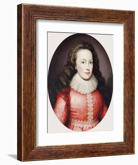 Portrait of a Lady Called Alathea, Countess of Arundel, 1619-Cornelius Johnson-Framed Giclee Print