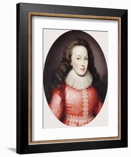 Portrait of a Lady Called Alathea, Countess of Arundel, 1619-Cornelius Johnson-Framed Giclee Print