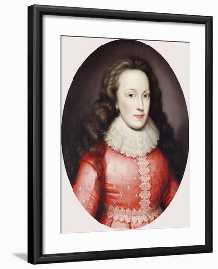 Portrait of a Lady Called Alathea, Countess of Arundel, 1619-Cornelius Johnson-Framed Giclee Print