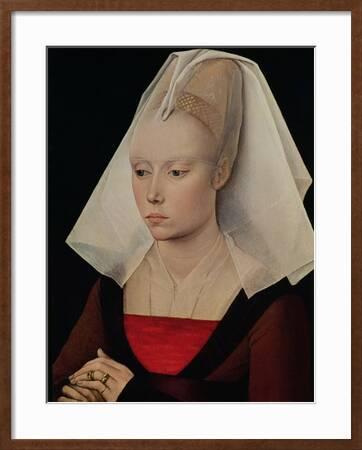 Rogier van der Weyden Portrait of a Woman 1440 Vintage Heliogravure