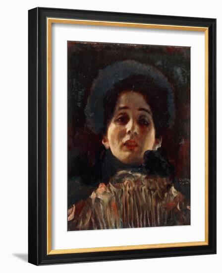 Portrait of a Lady, Frontal View, 1898-1899-Gustav Klimt-Framed Giclee Print