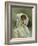 Portrait of a Lady in a White Bonnet-Gustave Jacquet-Framed Giclee Print