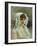 Portrait of a Lady in a White Bonnet-Gustave Jacquet-Framed Giclee Print