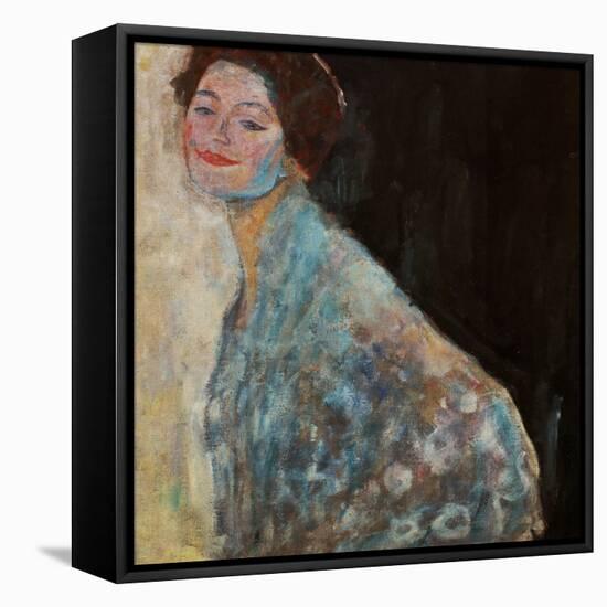 Portrait of a Lady in White, 1917/18-Gustav Klimt-Framed Premier Image Canvas