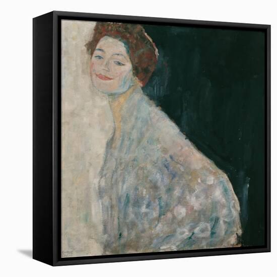 Portrait of a Lady in white, 1917-Gustav Klimt-Framed Premier Image Canvas