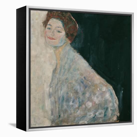 Portrait of a Lady in white, 1917-Gustav Klimt-Framed Premier Image Canvas