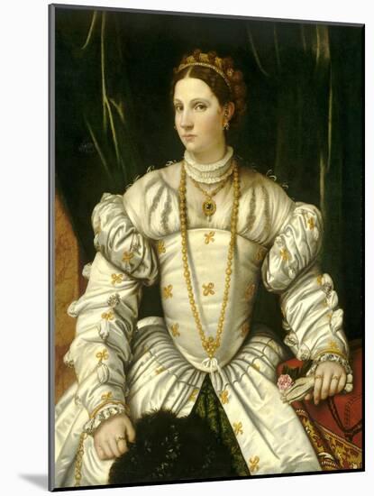 Portrait of a Lady in White, C.1540-Moretto Da Brescia-Mounted Giclee Print