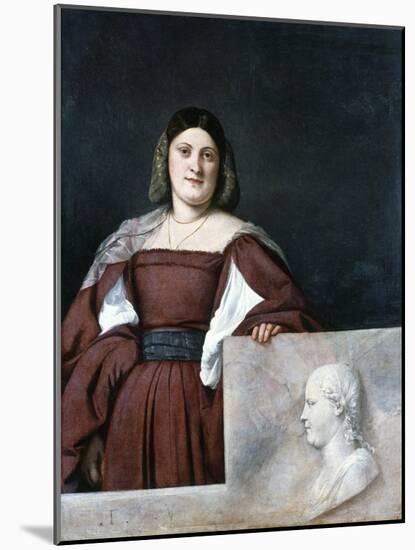 Portrait of a Lady, La Schiavona (The Dalmatian Woman), C1510-1512-Titian (Tiziano Vecelli)-Mounted Giclee Print