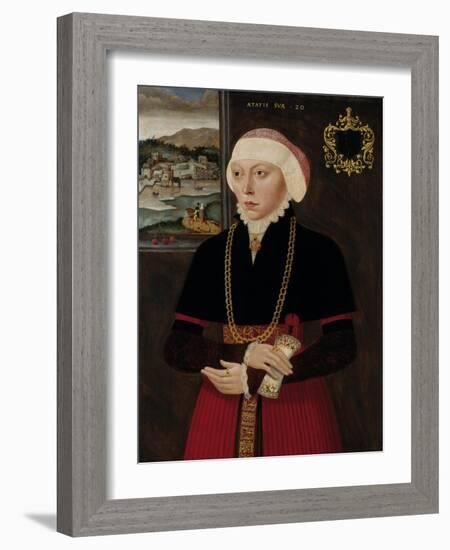 Portrait of a Lady Next to a Window, C. 1560-Ludger Tom Ring-Framed Giclee Print