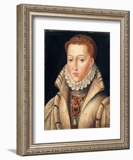 Portrait of a Lady, Previously Identified as Lady Jane Grey-Francois Clouet-Framed Giclee Print