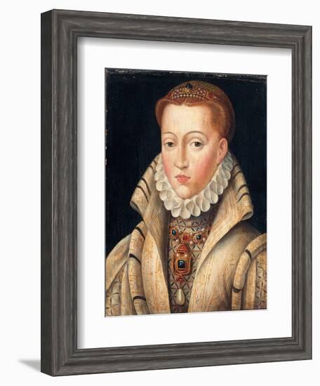 Portrait of a Lady, Previously Identified as Lady Jane Grey-Francois Clouet-Framed Giclee Print