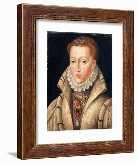 Portrait of a Lady, Previously Identified as Lady Jane Grey-Francois Clouet-Framed Giclee Print