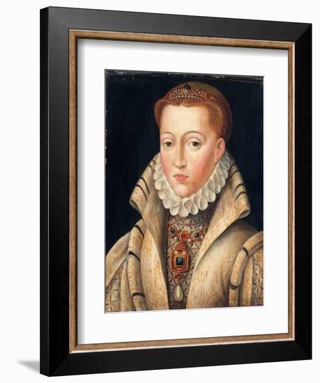 Portrait of a Lady, Previously Identified as Lady Jane Grey-Francois Clouet-Framed Giclee Print
