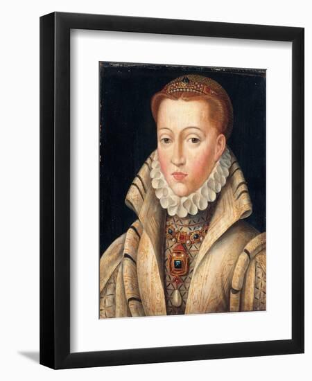 Portrait of a Lady, Previously Identified as Lady Jane Grey-Francois Clouet-Framed Giclee Print