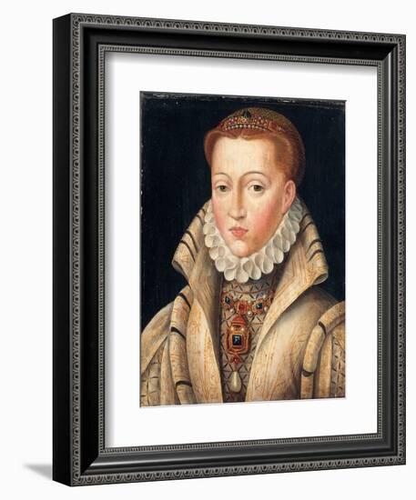 Portrait of a Lady, Previously Identified as Lady Jane Grey-Francois Clouet-Framed Giclee Print