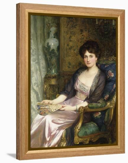 Portrait of a Lady Said to Be the Artist's Wife, 1911-Frank Bernard Dicksee-Framed Premier Image Canvas