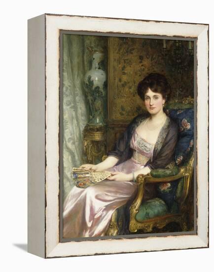 Portrait of a Lady Said to Be the Artist's Wife, 1911-Frank Bernard Dicksee-Framed Premier Image Canvas