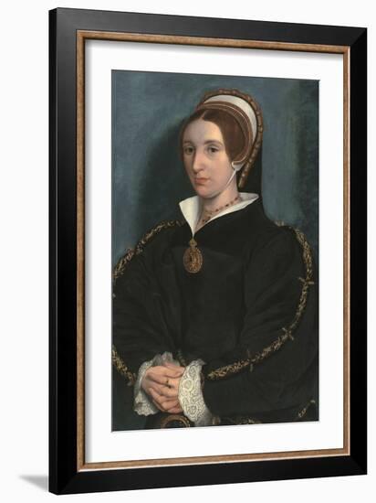 Portrait of a Lady, Thought to Be Catherine Howard-Hans Holbein the Younger-Framed Giclee Print