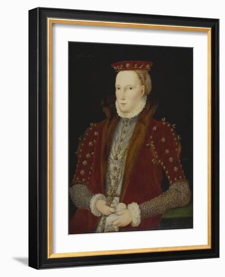 Portrait of a Lady, thought to be Queen Elizabeth I, 1563-Unknown Artist-Framed Giclee Print