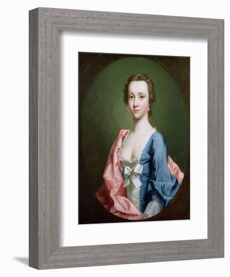 Portrait of a Lady, Traditionally Said to Be Jenny Cameron of Lochiel-Allan Ramsay-Framed Giclee Print