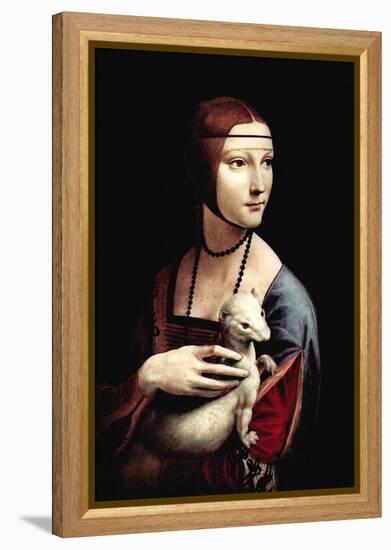 Portrait of a Lady with An Ermine-Leonardo da Vinci-Framed Stretched Canvas