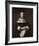 Portrait of a Lady with an Ostrich-Feather Fan-Rembrandt-Framed Premium Giclee Print