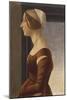 Portrait of a Lady with Cap (La Bella Simonetta)-Sandro Botticelli-Mounted Giclee Print