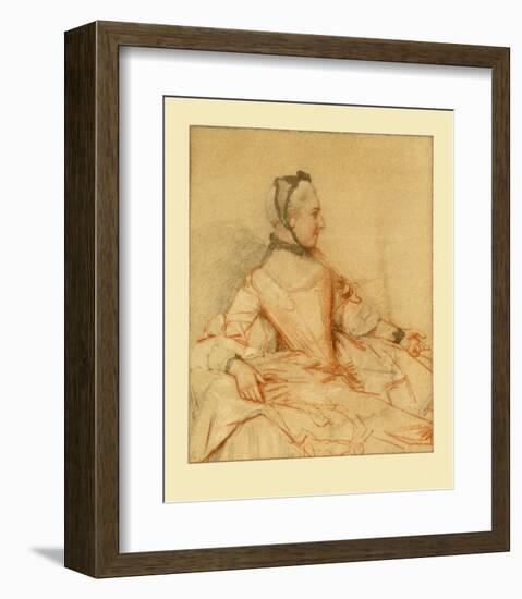 Portrait of a Lady-Jean-Etienne Liotard-Framed Collectable Print