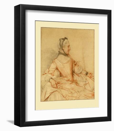 Portrait of a Lady-Jean-Etienne Liotard-Framed Collectable Print