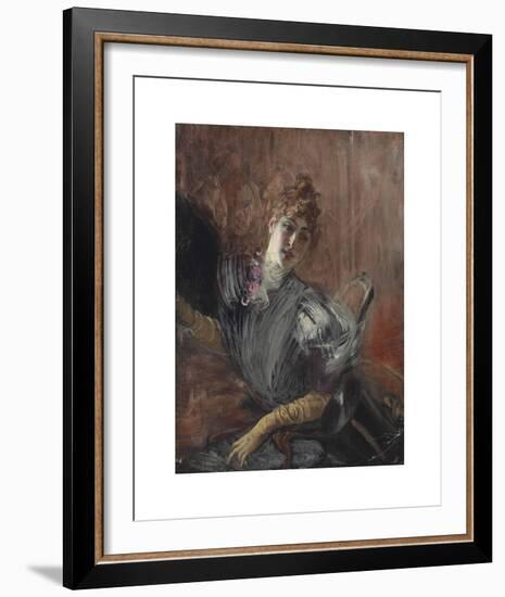 Portrait of a Lady-Giovanni Boldini-Framed Premium Giclee Print