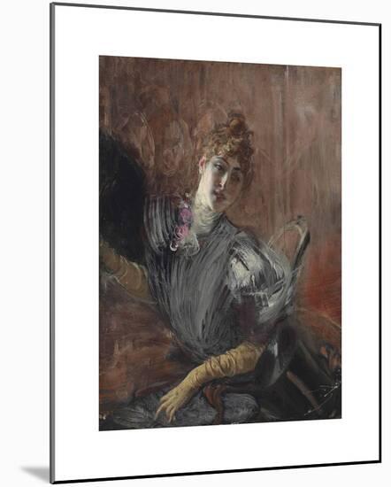 Portrait of a Lady-Giovanni Boldini-Mounted Premium Giclee Print