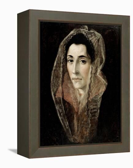 Portrait of a Lady-El Greco-Framed Premier Image Canvas